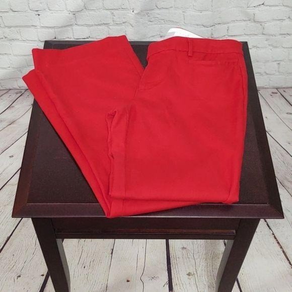 GAP Pants - Gap Size 6 Red Modern Boot Casual Slacks